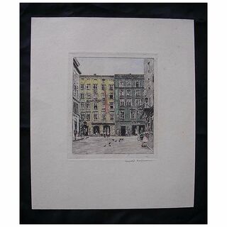 Signed Hand-Coloured Engraving By Leopold Hofmann
