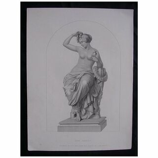 Genuine Old Victorian Engraving 'The Toilet' By W.H. MOTE