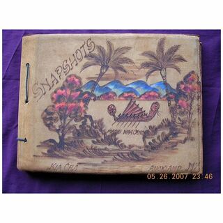Kia Ora, Maori Souvenir Snapshots Suede Folder