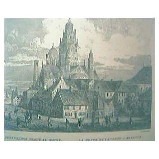 Vintage German Engraving 