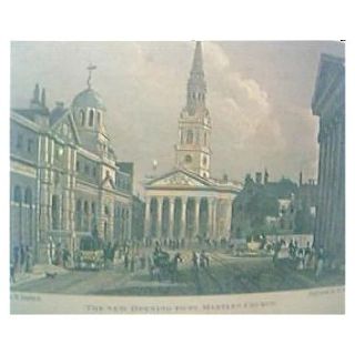 Vintage Engraving "The New Opening To St. Martins Church" Circa Mid 1800's