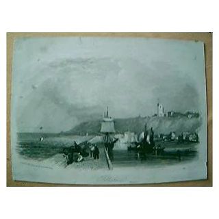 Vintage Engraving "Folkestone" February 6th 1841