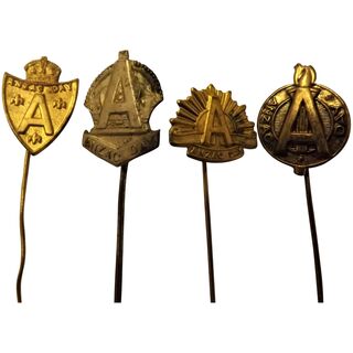 Australian Anzac Day Lapel Pins - Early 1900's