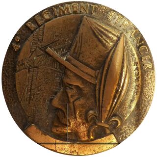 French Foreign Legion Brass Paperweight - Caporaux Chefs