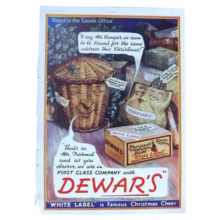 Art Deco 'DEWARS White Label' Advertisement - The Sphere 1936