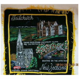 Retro New Zealand Tourism Cushion Cover Circa 1970's