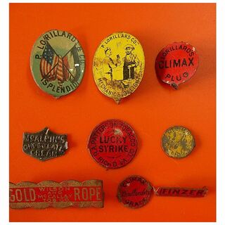 A Selection of Nine Old Tobacco Ties