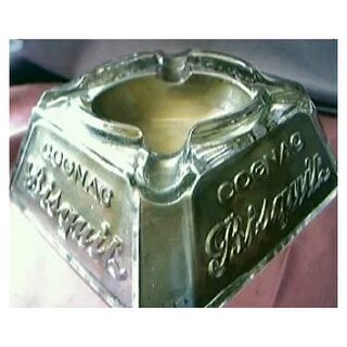 Cognac Bisquit Advertising Ashtray Circa 1920's