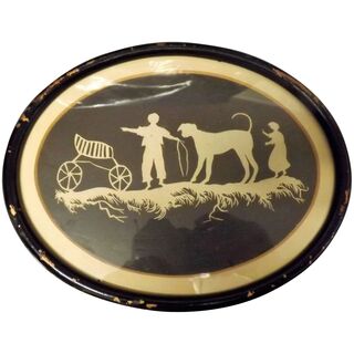 19th Century Oval Silhouette Circa 1840s