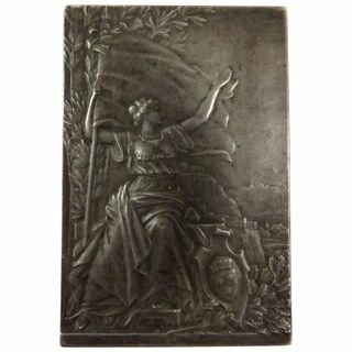 French Bronze Plaquette' 18th Concours Nationale De Tir XI e Fete'