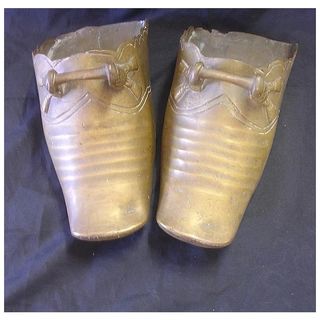 Conquistador Brass Battle Stirrup Shoes