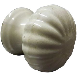 Victorian Large 'Fluted' Ceramic Door Pull