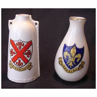 Crested Ware Miniatures - Collectors Selection Of Two Vintage Pieces