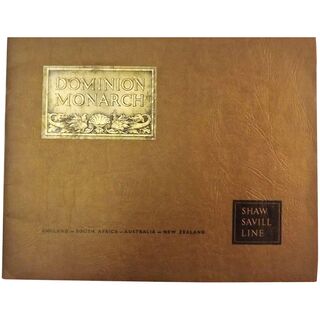 Dominion Monarch Liner 1930's Promotional Brochure - Shaw Savill Line