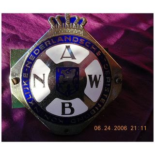 Vintage Dutch Automobile Association Car Badge