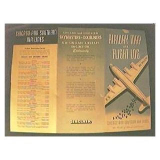 Vintage Chicago & Southern Airlines Advertising Pamphlet Circa late 1940's
