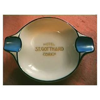Hotel St. Gotthard Advertising Ashtray