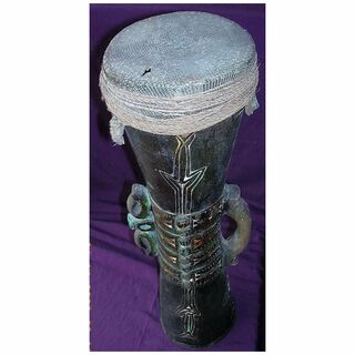 Papua New Guinea Vintage Ceremonial Kundu Drum